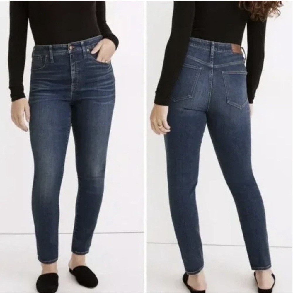 Madewell Curvy High Rise Skinny Jeans in Medium Wash